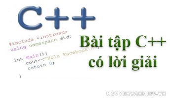 1000 bài tập lập trình của thầy Nguyễn Tấn Trần Minh Khang