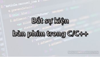Bắt sự kiện bàn phím