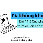 chuẩn hóa xâu trong c