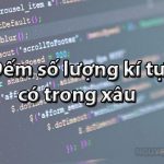 ách đếm số lượng kí tự trong xâu sử dụng code c++