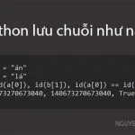 Cách Python tối ưu bộ nhớ khi lưu chuỗi
