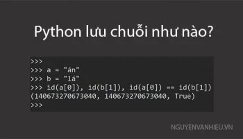 Cách Python tối ưu bộ nhớ khi lưu chuỗi