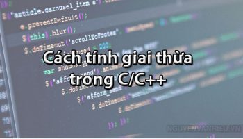 Cách tính giai thừa trong C/C++