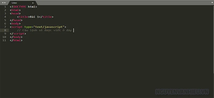 cau lenh trong javascript