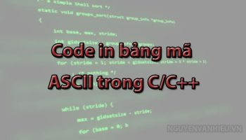 Code in bảng mã ascii