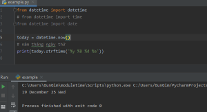 datetime trong python