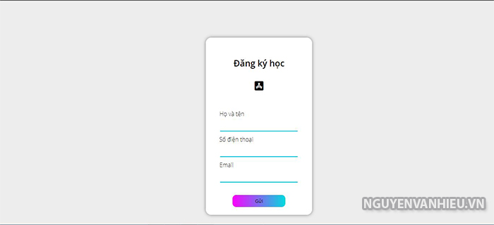 Làm form đăng kí đơn giản bằng html css nhưng khá đẹp – Lập Trình Không Khó