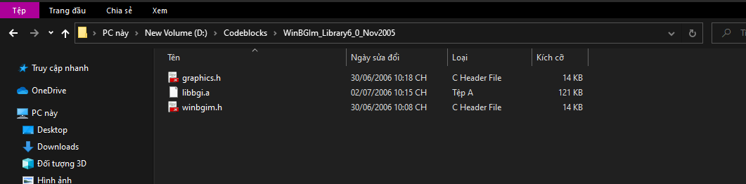gra cài đặt graphics.h