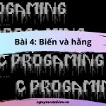 Học C bá đạo - biến và hằng