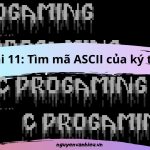 In Mã Ascii Nhập Từ Bàn Phím