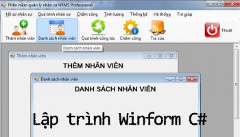 Khóa học lập trình Winform C# qua ứng dụng