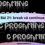 Lệnh Break Và Continue