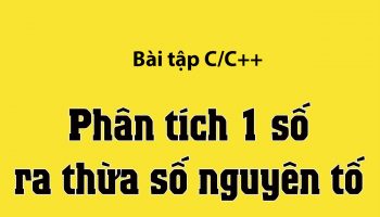 Phân tích thừa số nguyên tố