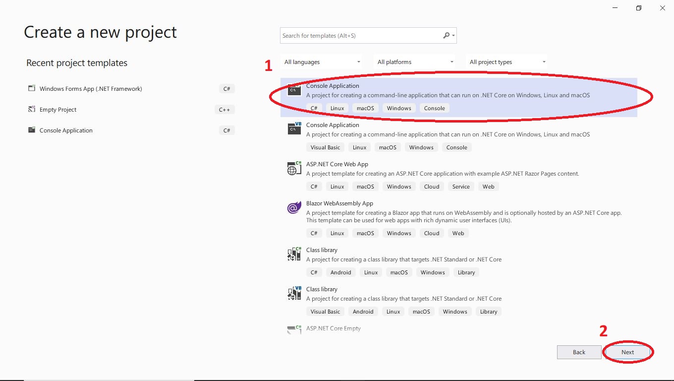 post-8 console application