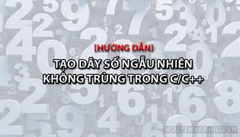 Tạo dãy số ngẫu nhiên không trùng trong C++