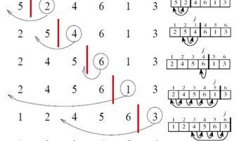 thuật toán insertion sort minh họa code c++