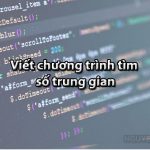 Viết chương trình tìm số trung gian